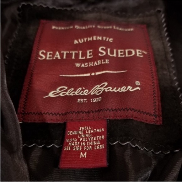 Eddie Bauer washable suede jacket - Picture 4 of 6